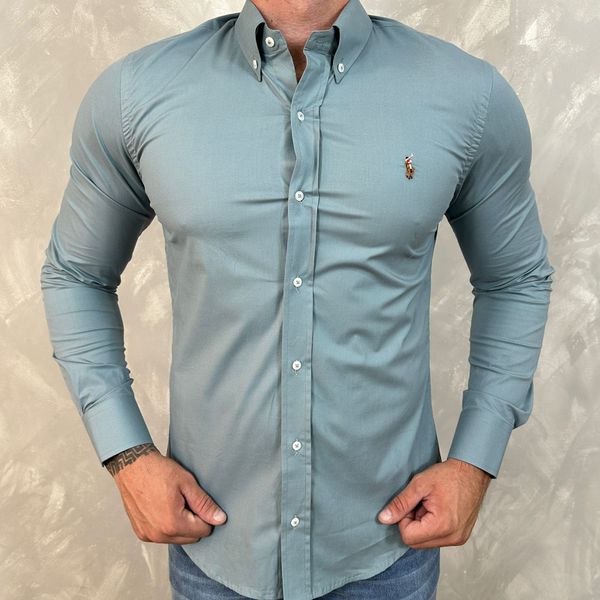 Camisa Manga Longa PRL Azul