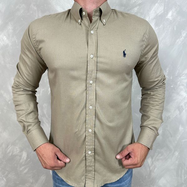 Camisa Manga Longa PRL Marrom ⭐