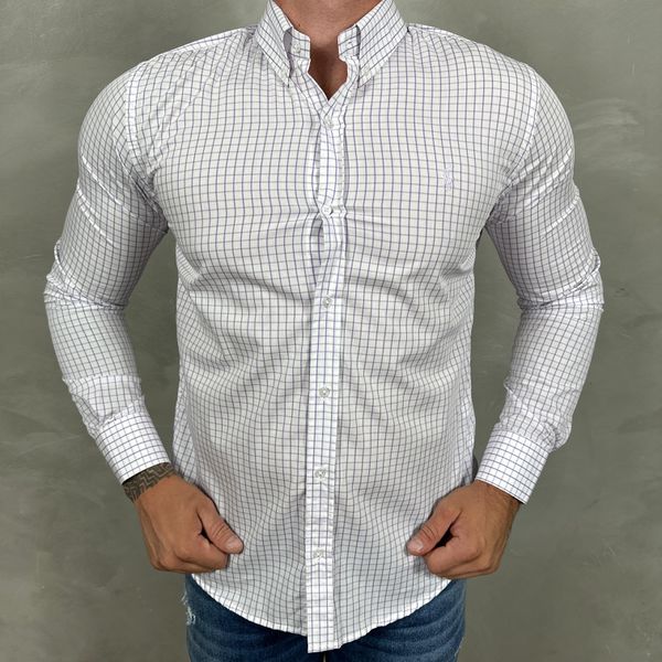 Camisa Manga Longa PRL Xadrez ⭐