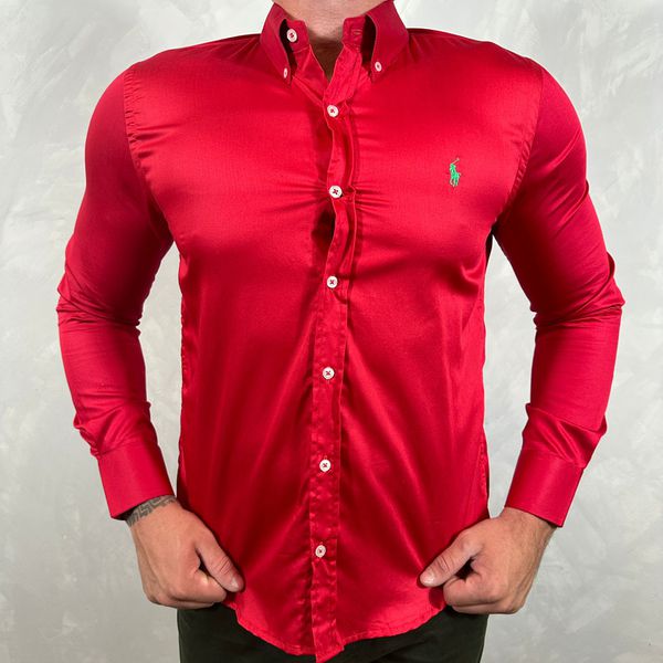 Camisa Manga Longa PRL Vermelho 