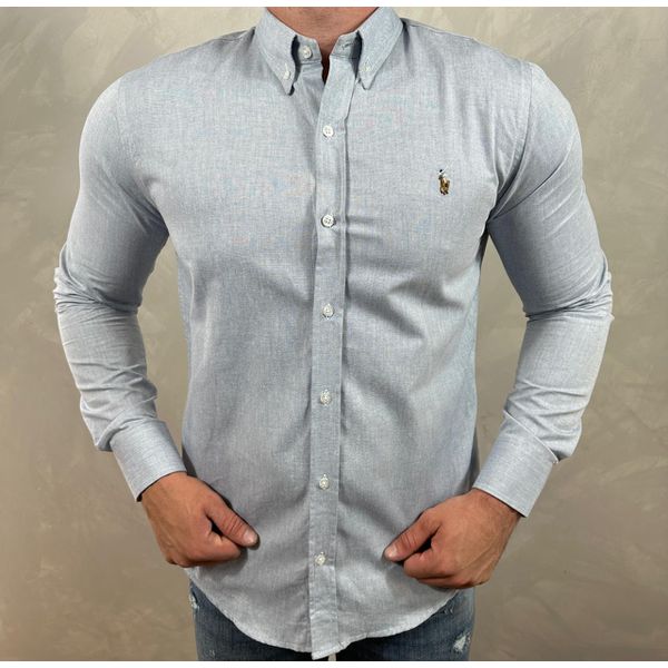 Camisa Manga Longa PRL Azul