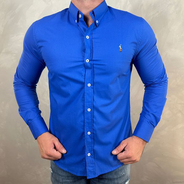 Camisa Manga Longa Prl Azul