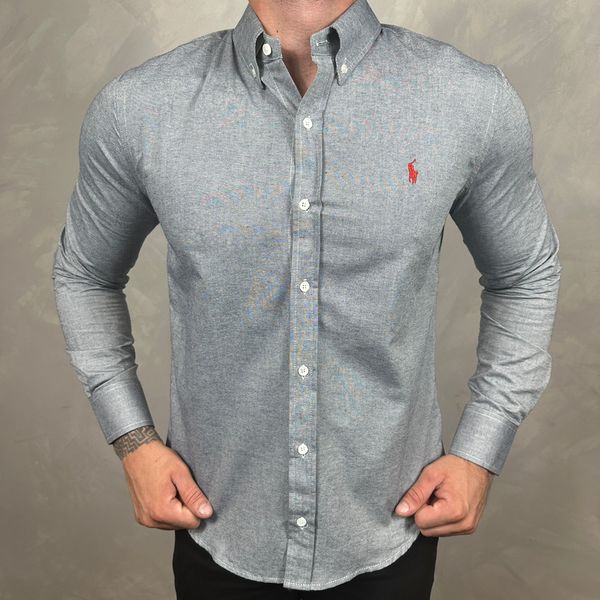 Camisa Manga Longa PRL Cinza