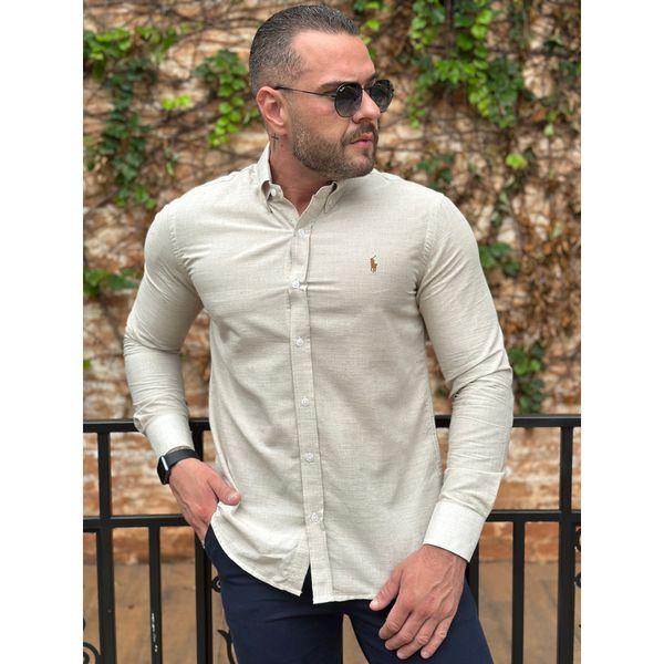 Camisa Manga Longa Linho PRL