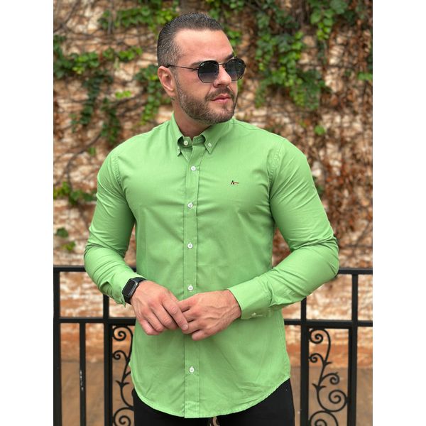 Camisa Manga Longa Aramis Verde ⭐