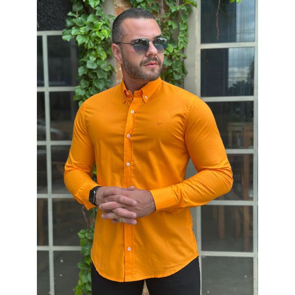 Camisa Manga Longa Ellus Laranja