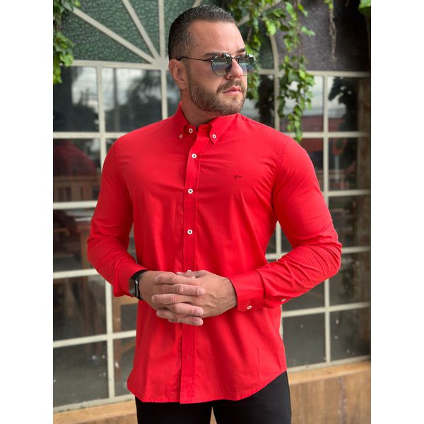 Camisa Manga Longa Ellus Vermelho