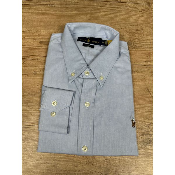 Camisa Manga Longa PRL Azul.