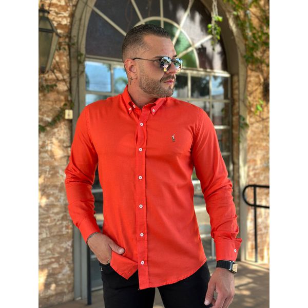 Camisa Manga Longa PRL Vermelho