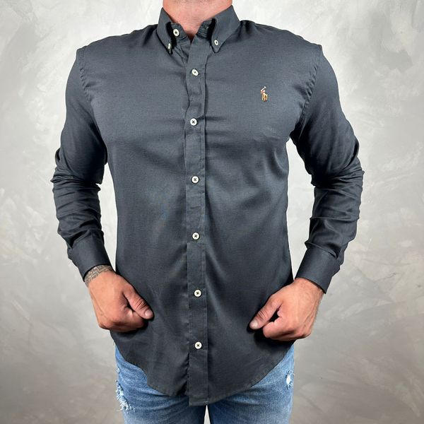 Camisa Manga Longa PRL Chumbo⭐