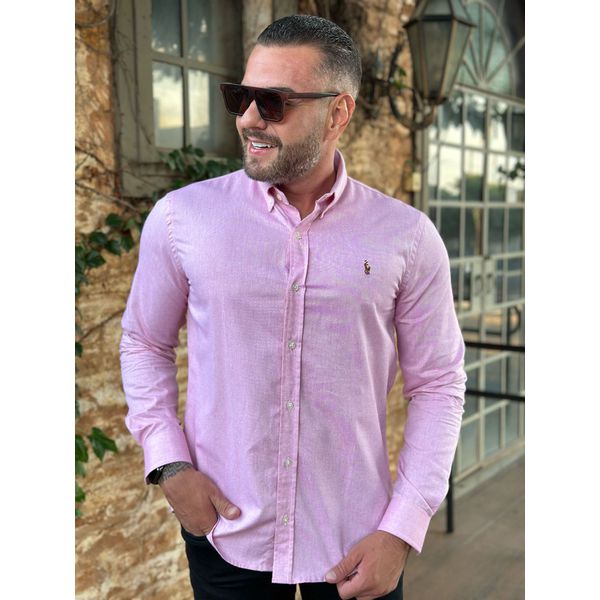 Camisa Manga Longa PRL Rosa