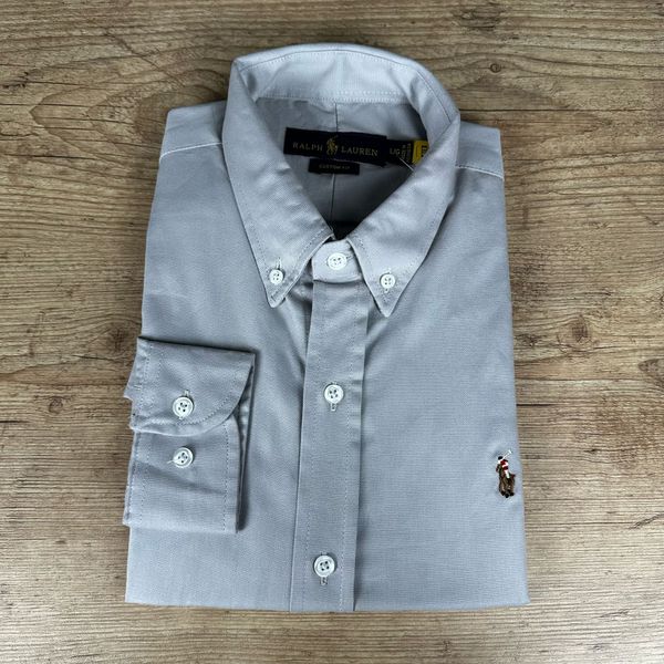 Camisa Manga Longa PRL Cinza
