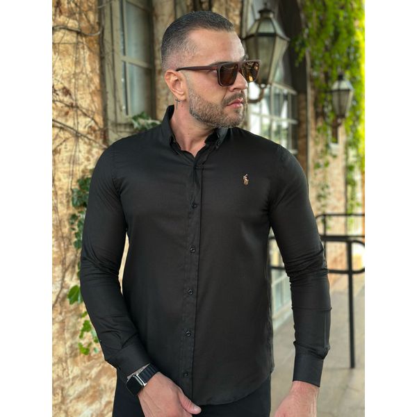 Camisa Manga Longa PRL Preto