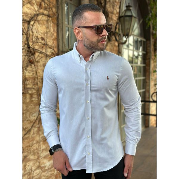 Camisa Manga Longa PRL Bege