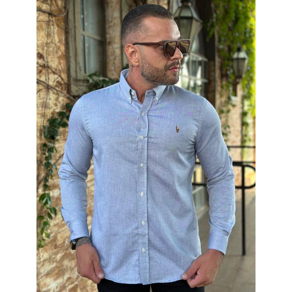 Camisa Manga Longa PRL Cinza