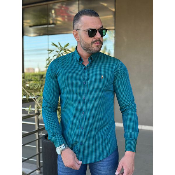 Camisa Manga Longa PRL Xadrez
