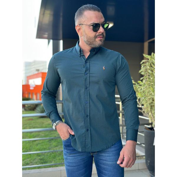 Camisa Manga Longa PRL Xadrez