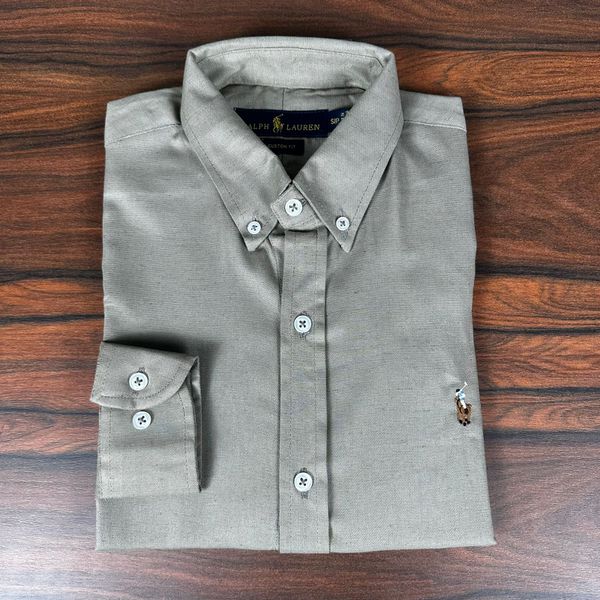 Camisa Manga Longa PRL Bege 