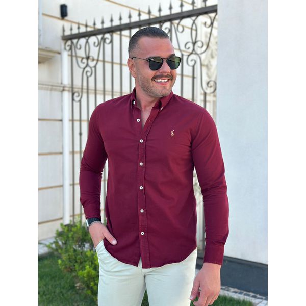 Camisa Manga Longa PRL Vinho