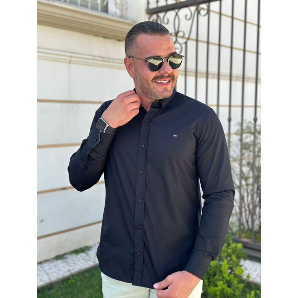 Camisa Manga Longa TH Preto