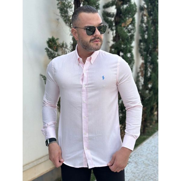 Camisa manga Longa PRL Rosa 