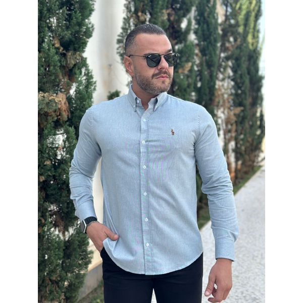 Camisa Manga Longa PRL Cinza 