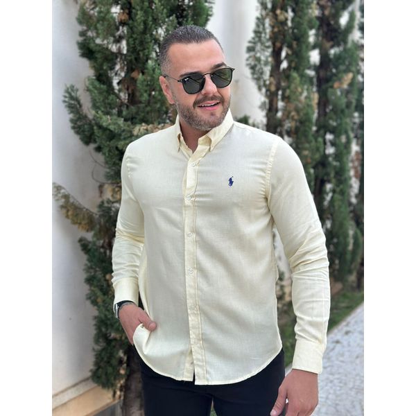 Camisa Manga Longa PRL Amarelo.