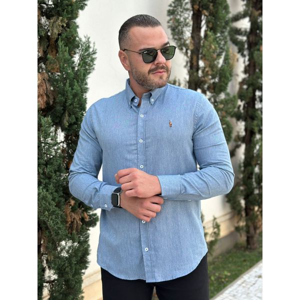 Camisa Manga Longa PRL Azul 