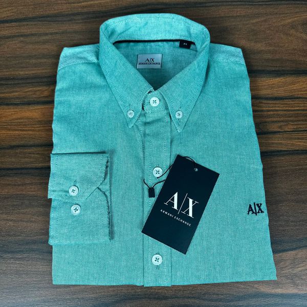 Camisa Manga Longa Armani Verde 