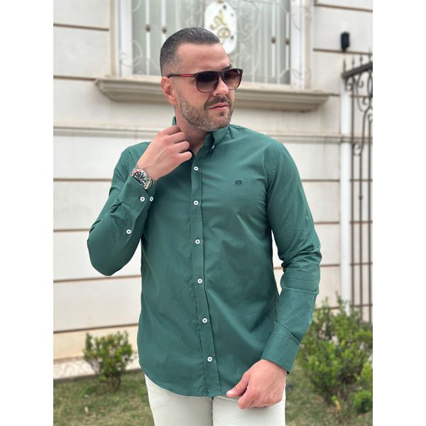Camisa Manga Longa Armani Verde