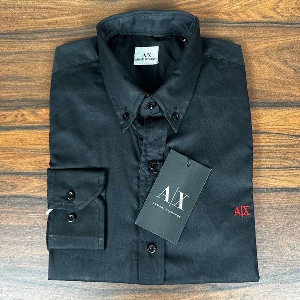 Camisa Manga Longa Armani Preto 