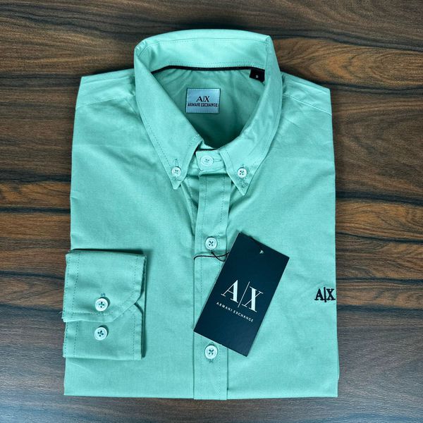 Camisa Manga Longa Armani Verde 