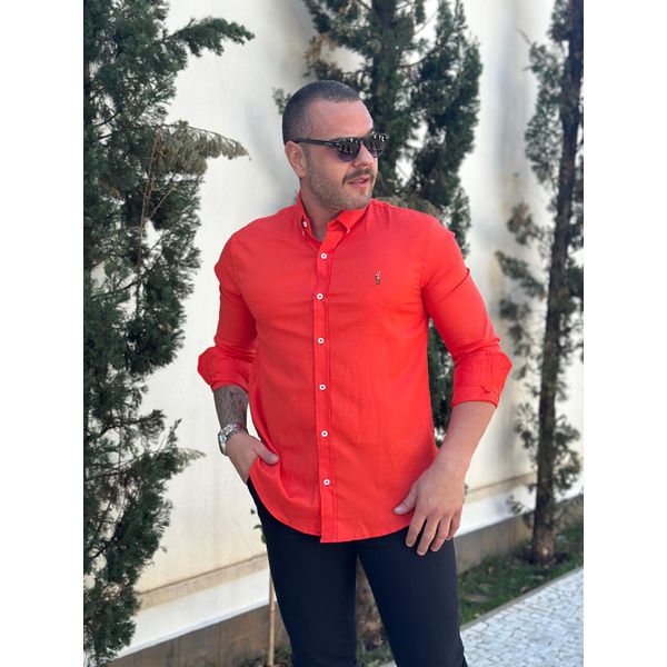 Camisa Manga Longa PRL Laranja