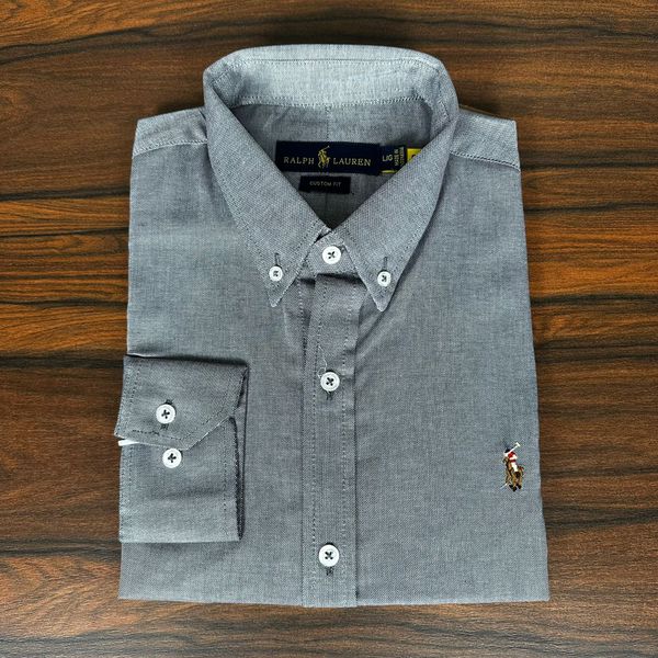 Camisa Manga Longa PRL Cinza 
