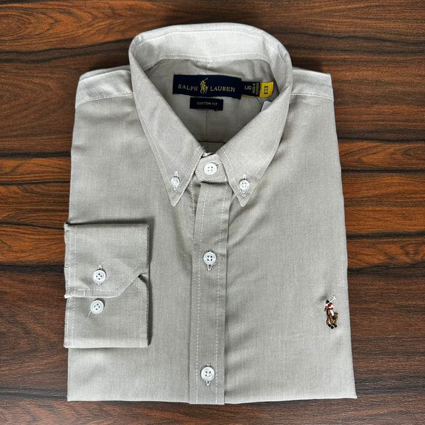 Camisa Manga Longa PRL Bege 