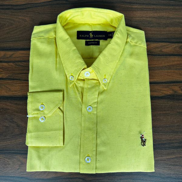 Camisa Manga Longa PRL Amarelo 