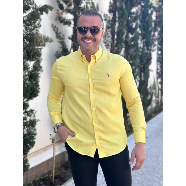 Camisa Manga Longa PRL Amarelo