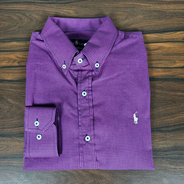 Camisa Manga Longa PRL Xadrez.