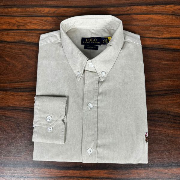 Camisa Manga Longa PRL Bege