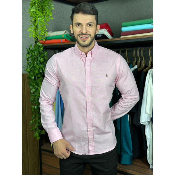 Camisa Manga Longa PRL Rosa