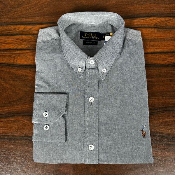 Camisa Manga Longa PRL Cinza 