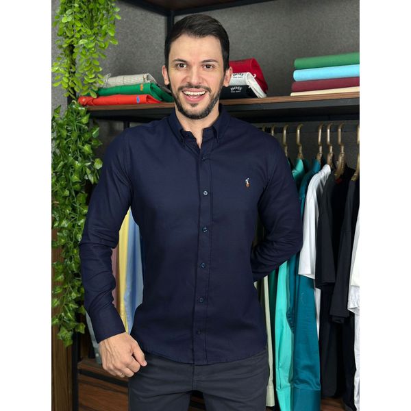 Camisa Manga Longa PRL Azul 