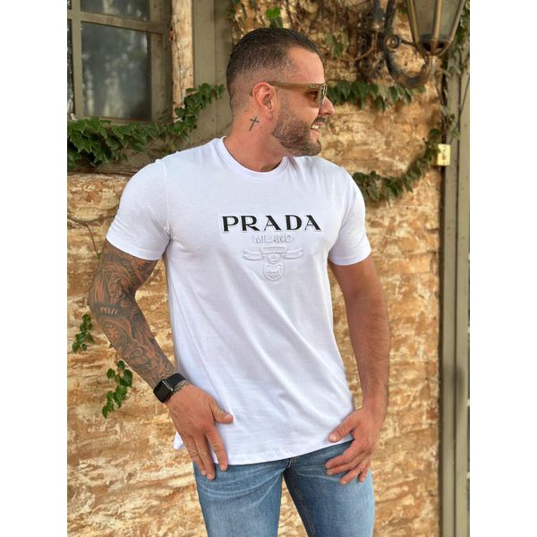 Camiseta Prada Branco ⭐