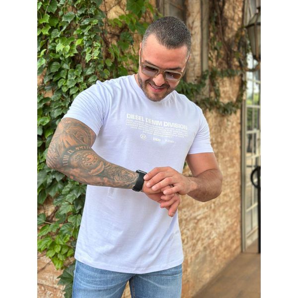 Camiseta Diesel Branco ⭐