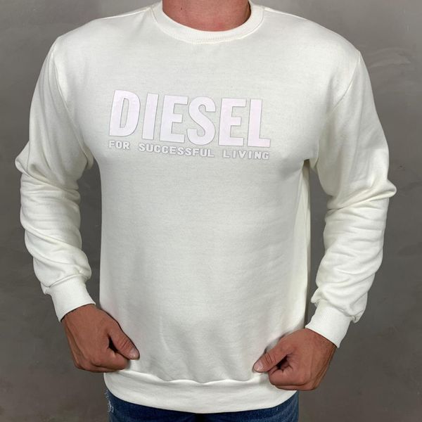 Blusa Moletom Diesel Branco ⭐