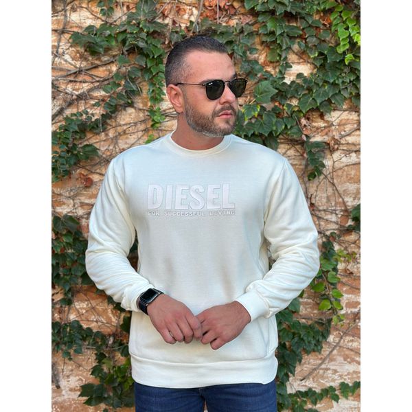 Blusa Moletom Diesel Branco