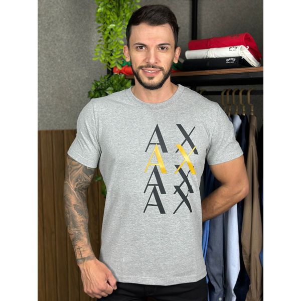 Camiseta Armani Cinza. ⭐
