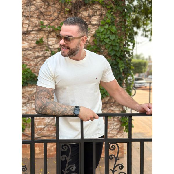 Camiseta TH Off White