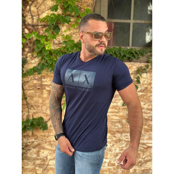 Camiseta Armani Azul 