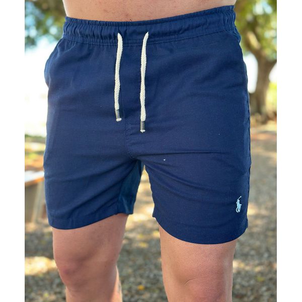 Bermuda Linho PRL Azul